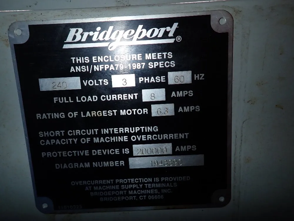 Bridgeport 20" Vertical Mill