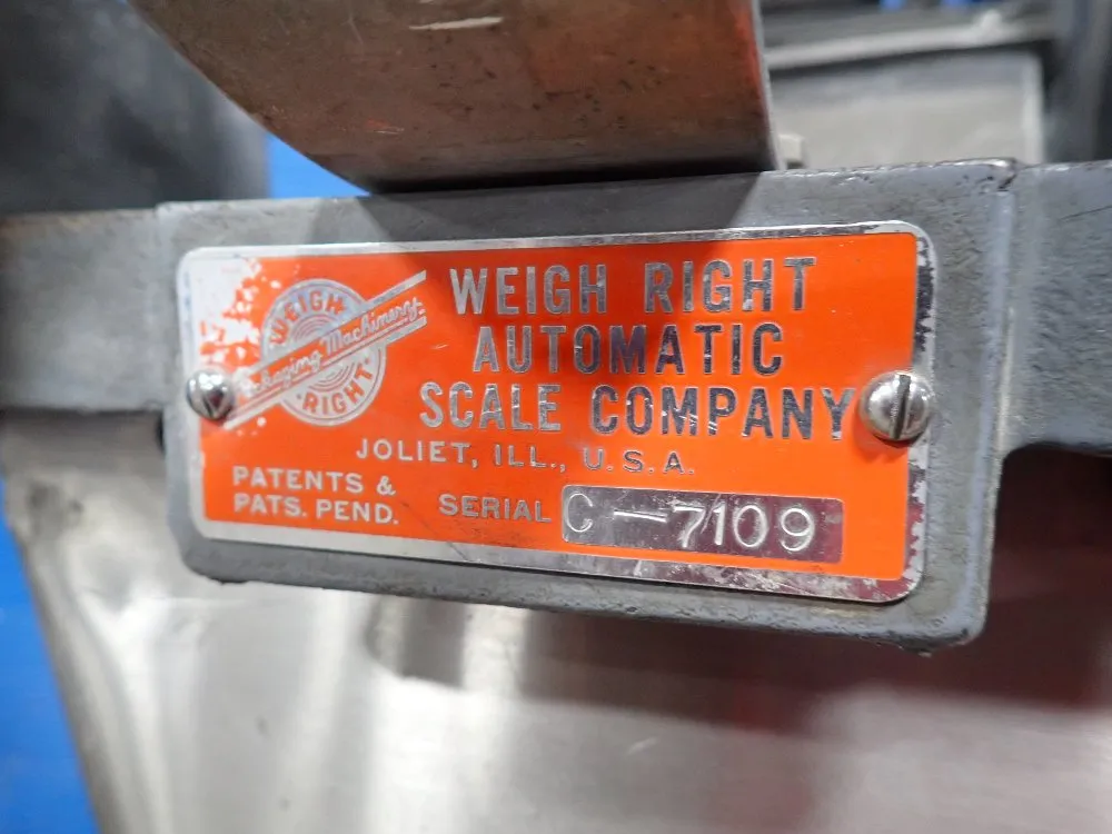 Weigh Right Automate Scale Co. 20" X 21" X 14" Feeding System
