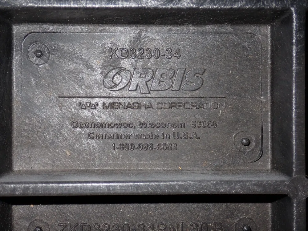 Orbis 27" X 29" X 27" Id Collapsible Plastic Crate