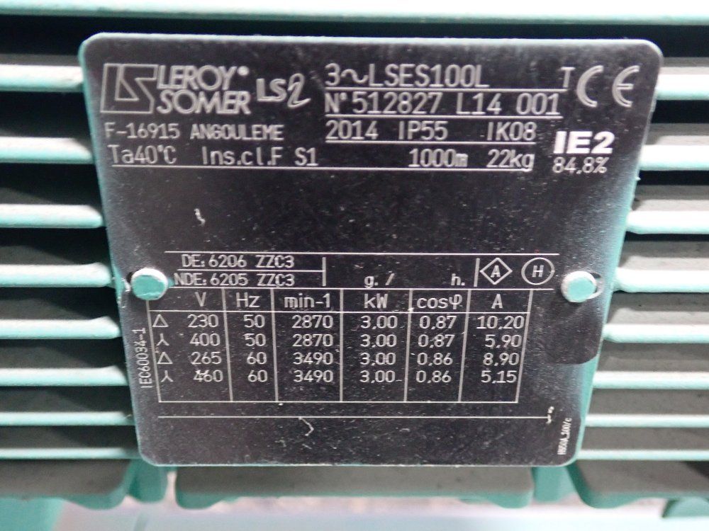 Leroy Somer 185 Kw Motor