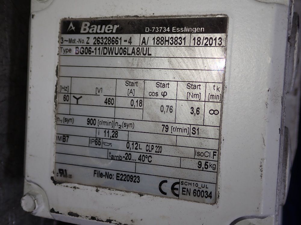 Bauer Gear Drive - Bg06-11/dwu06la8/ul