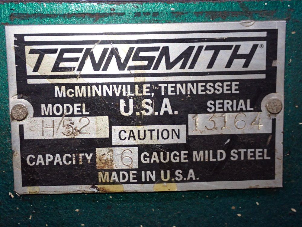 Tennsmith 16 Ga X 52" Shear - H52