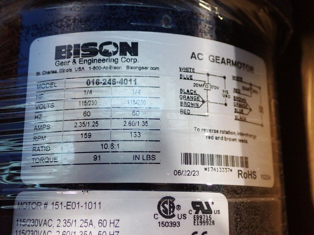 Bison 1/4 Hp Motor - 016-246-4011