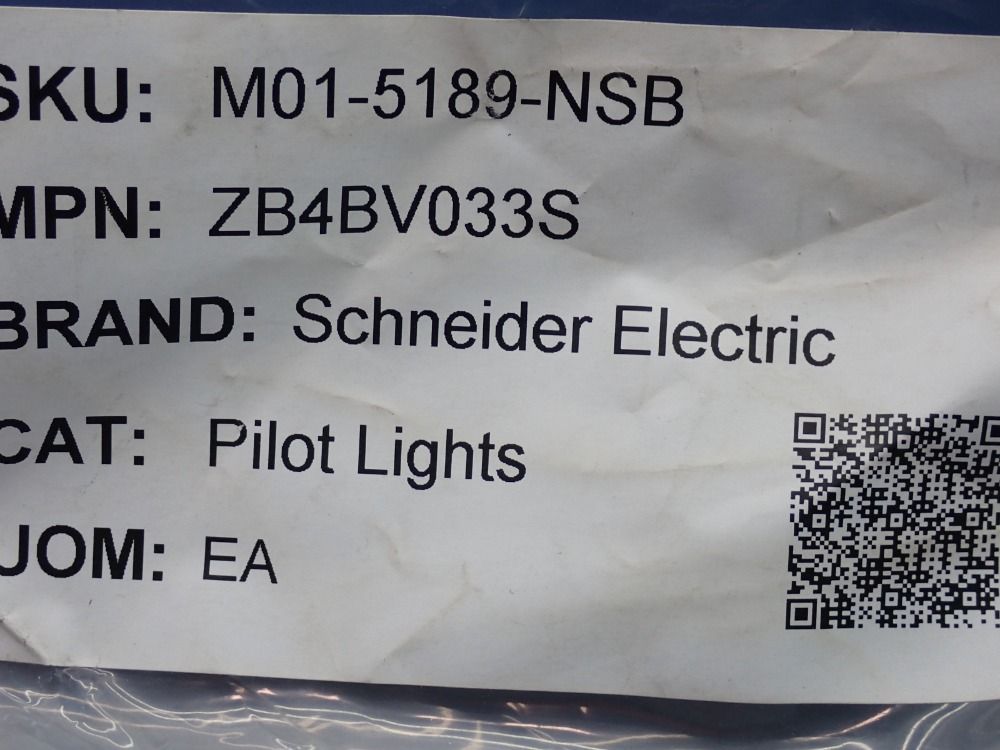 Schneider Electric Square D Pilot Lights - Zb4bv033s