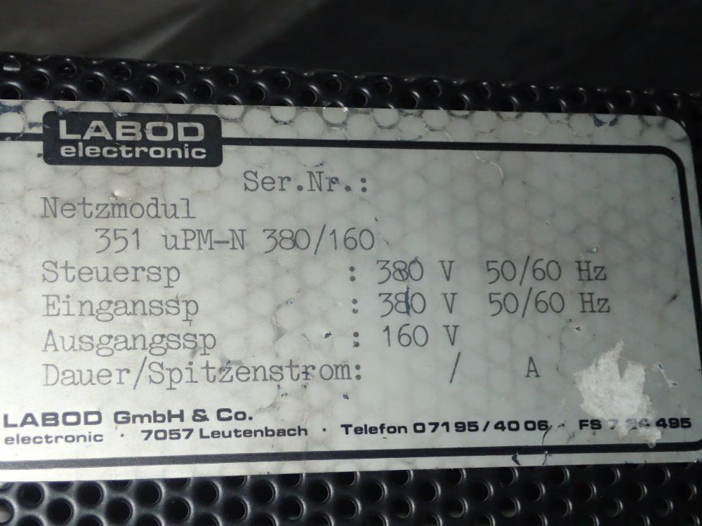 Labod Electronic Power Supply Lot