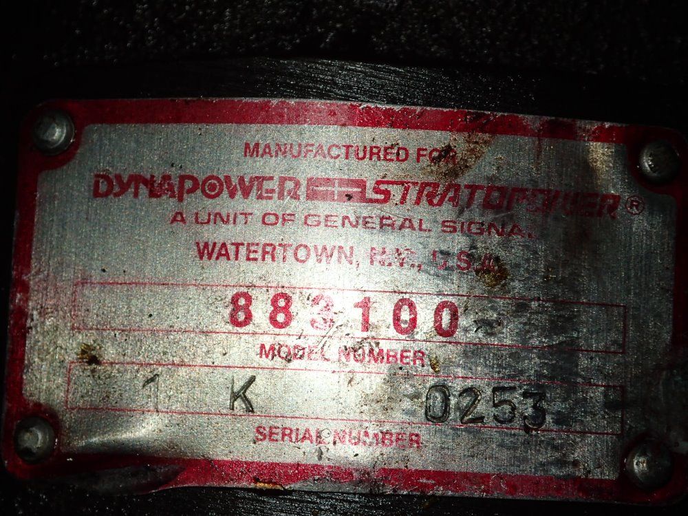 Dyna Power / Stratopower Hydraulic Pump
