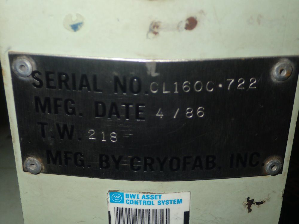 Cryofab, Inc Portable Liquid Nitrogen Tank