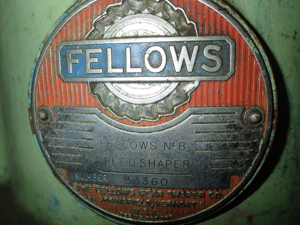 Fellows Gear Speed Shaper - No. 8