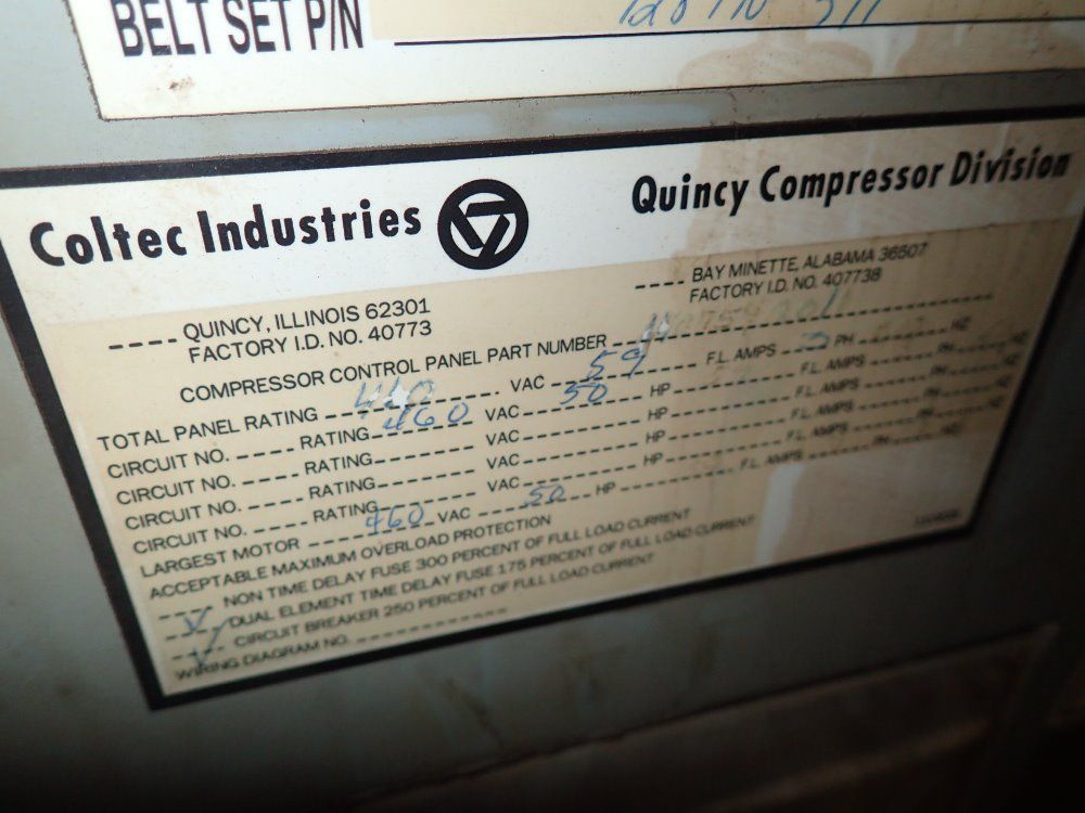 Quincy 50 Hp Air Compressor - 50