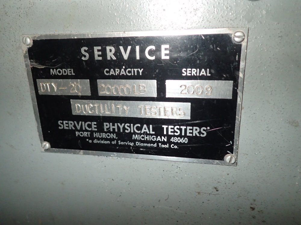 Service Physical Testers 20000# Ductility Tester - Dty-20