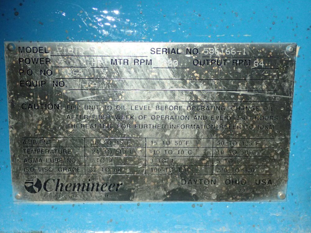 Chemineer 5 Hp Mixer Motor - 21gtd-5