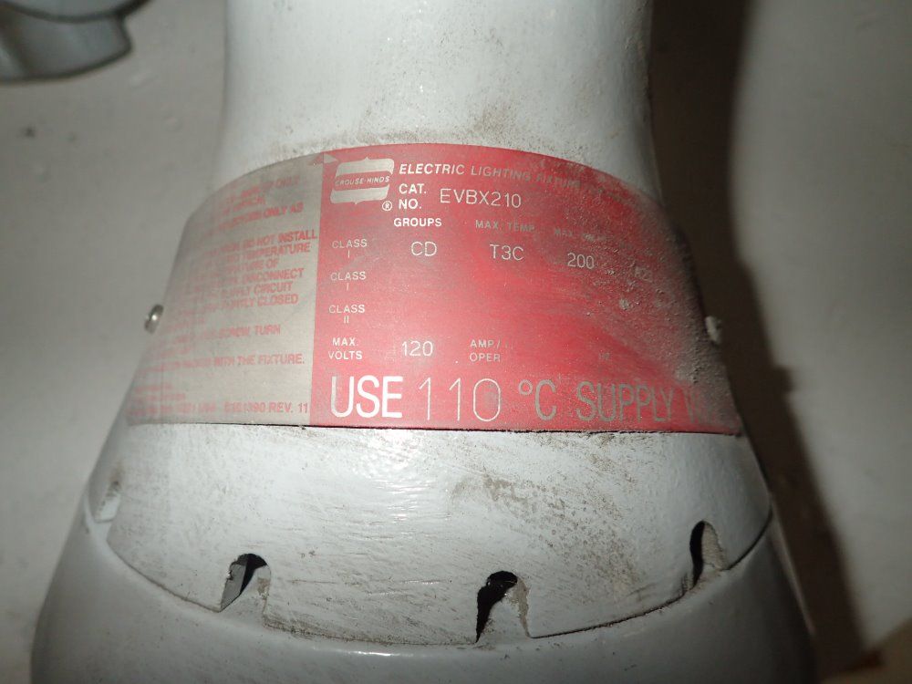 Crouse Hinds Explosion Proof Light Fixture