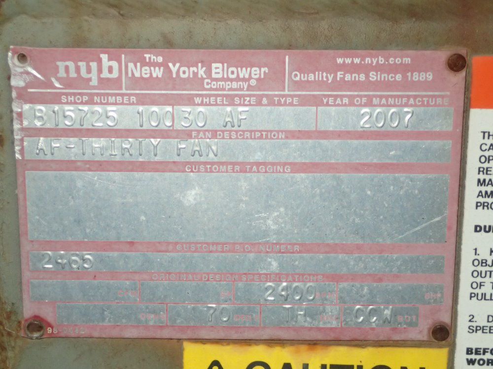 Rodrigue Metal Ltee / Nyb Blast Gate W/ Blower