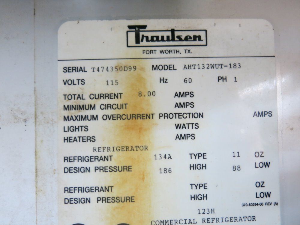 Traulsen Refrigerator