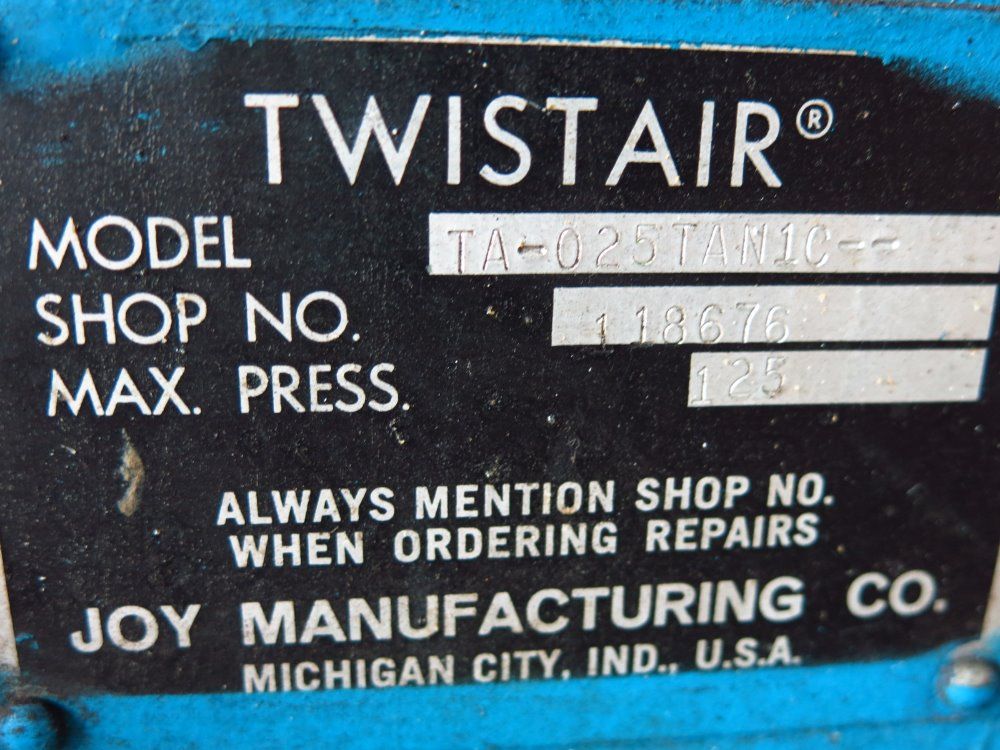 Joy / Twistair 25 Hp Air Compressor - Ta-025tan1-c