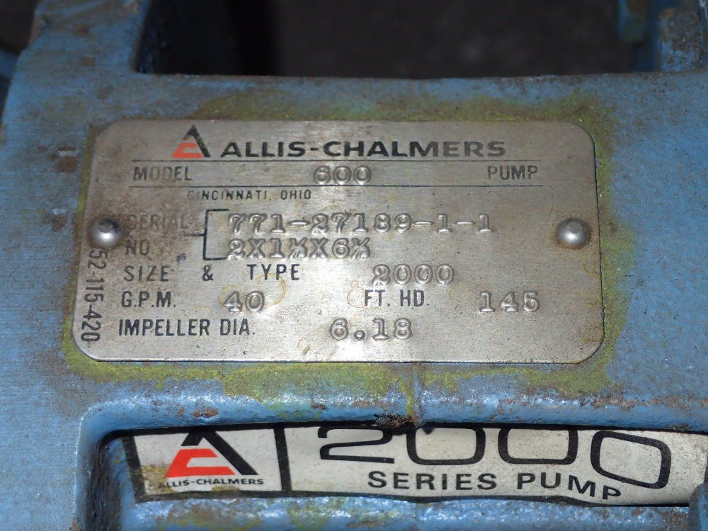 Allis Chalmers Pump