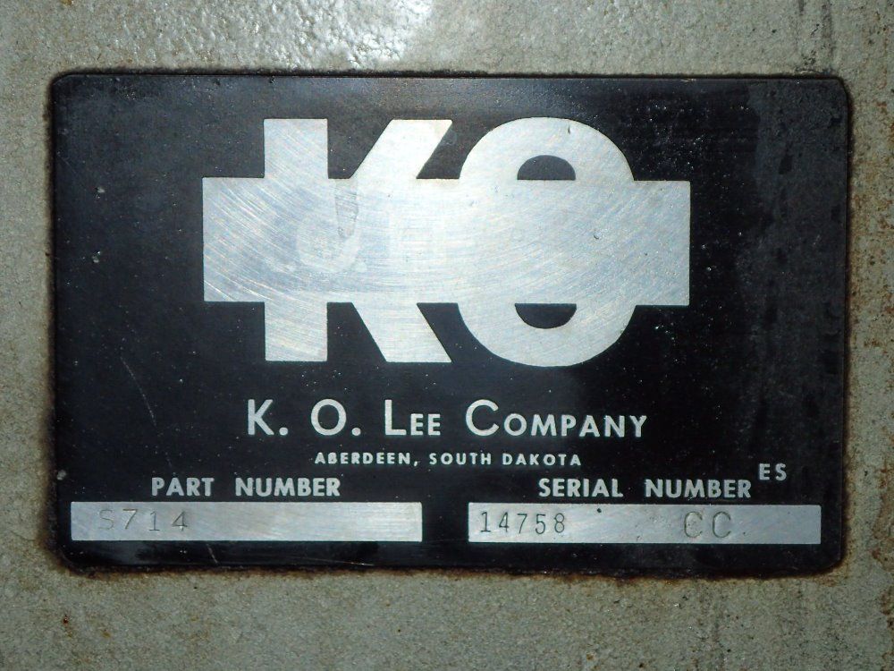 K.o. Lee Co. Surface Grinder