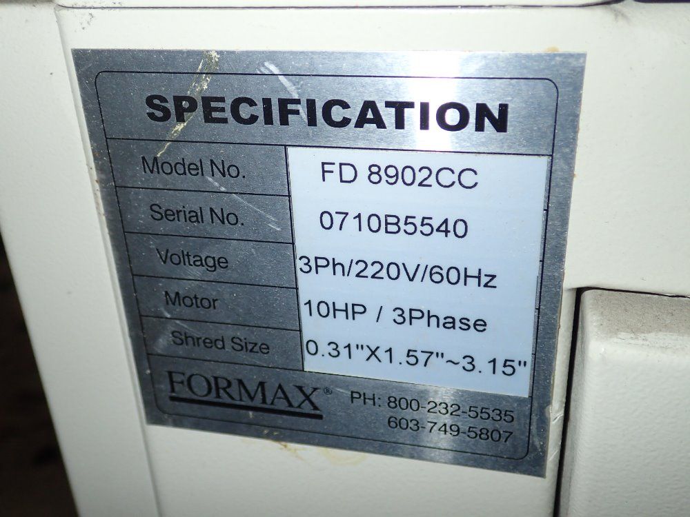 Formax Portbale Industrial Shredder