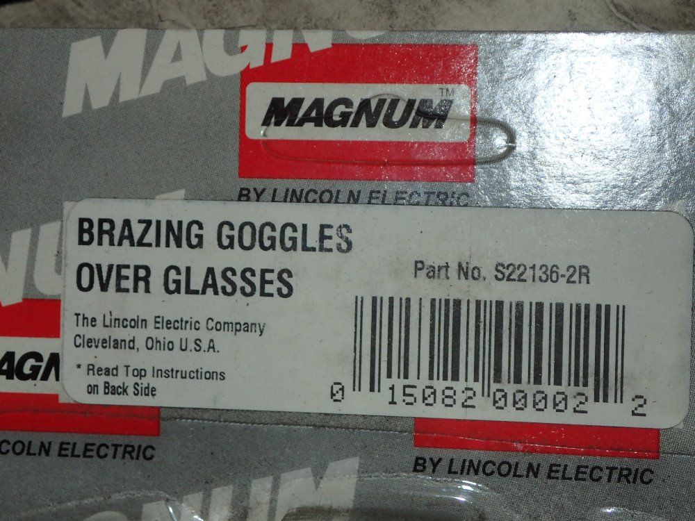 Magnum/lincoln Electric Over-glasses Brazing Goggles