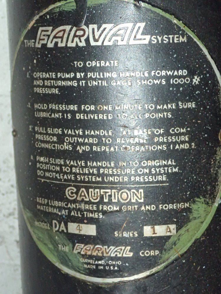 The Farval Corp. Manual Pump