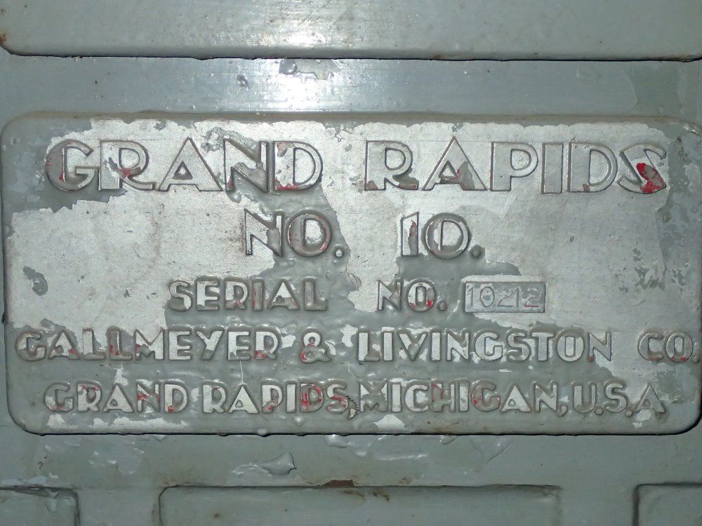 Gallmeyer & Livingston Co. Tool Grinder