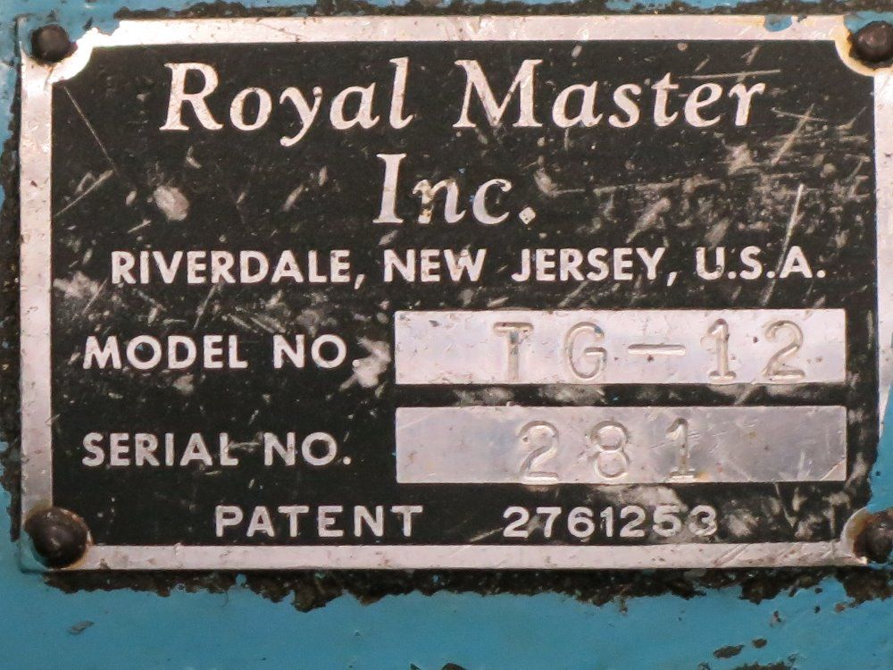 Royal Master Centerless Grinder