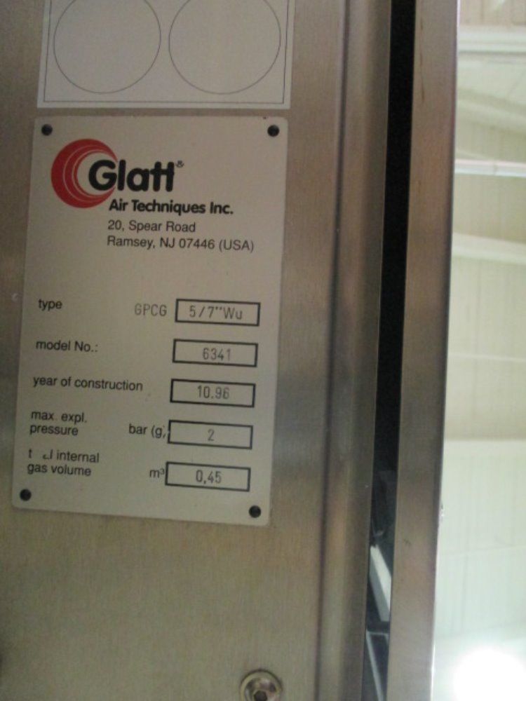 Glatt Glatt Gpcg 5 Fluid Bed Dryer Granulator