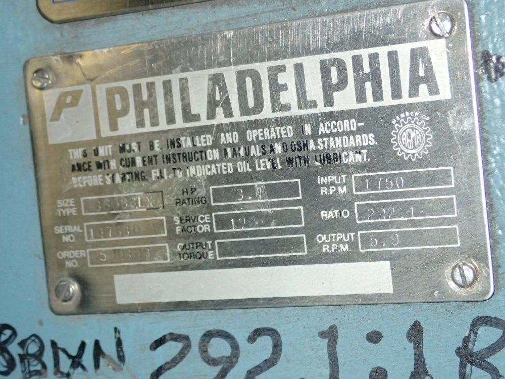 Philadelphia Gear Reducer