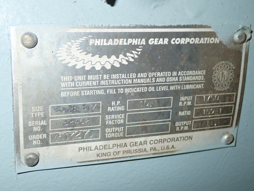 Philadelphia Gear Reducer