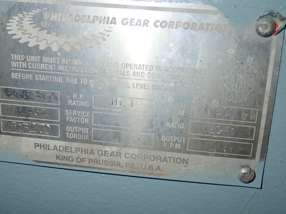 Philadelphia Gear Reducer