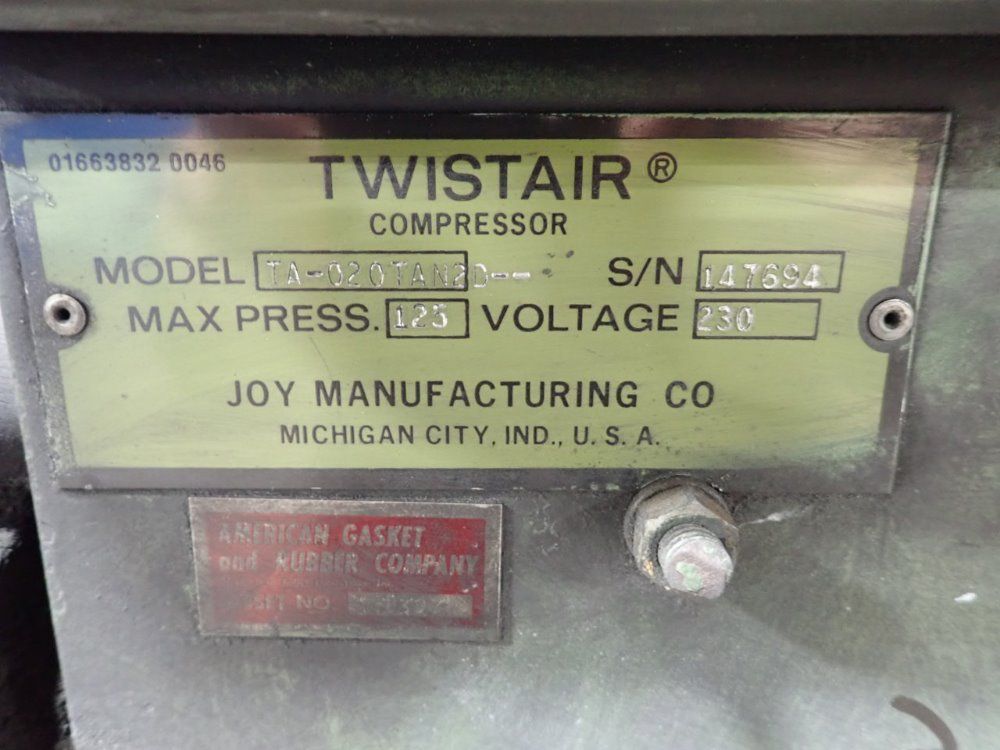 Joy / Twistair Air Compressor