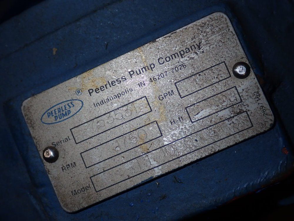 Peerless Pump Pump