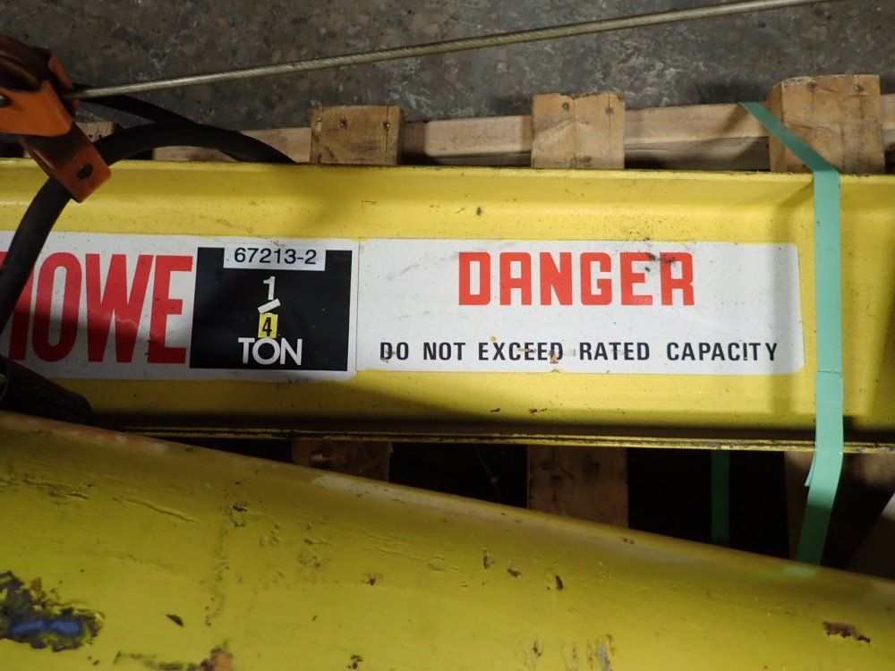 Abell Howe / Ingersoll Rand Jib Crane W/ Hoist