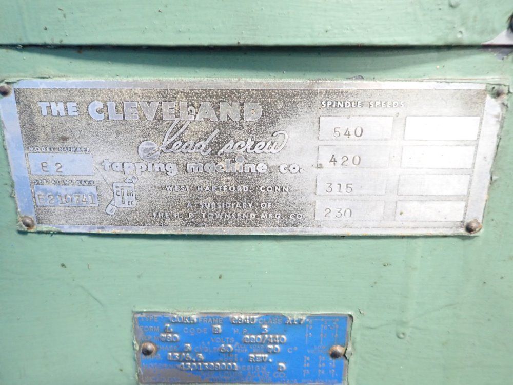Cleveland Tapping Machine Drill Press