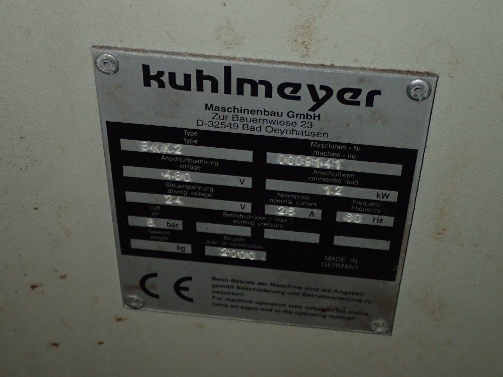 Kuhlmeyer Dual Belt Sander