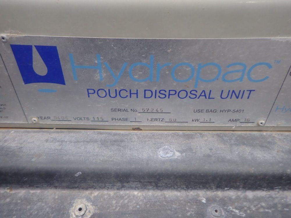 Hydropac Pouch Disposal Unit