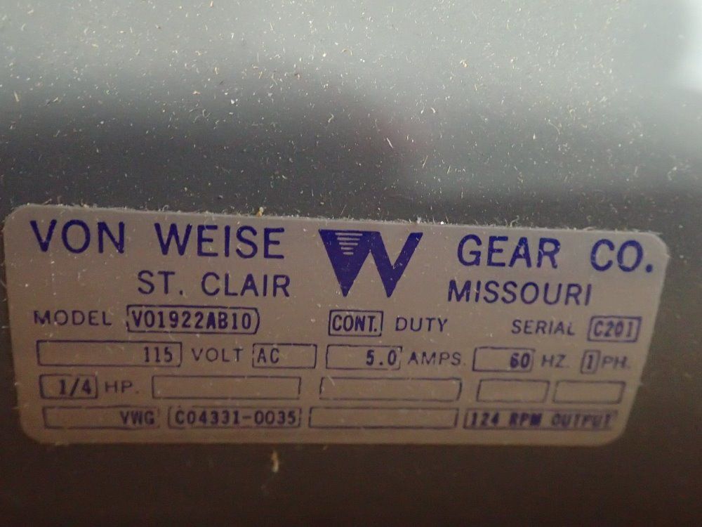 Van Weise Gear Motor