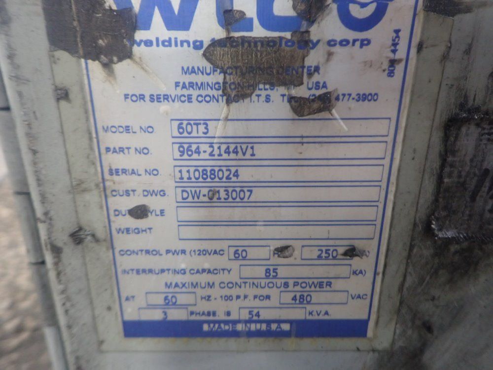 Welding Technology Corporation Welder Control