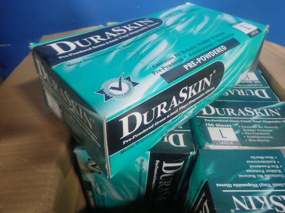 Duraskin Powdered Vinyl Gloves