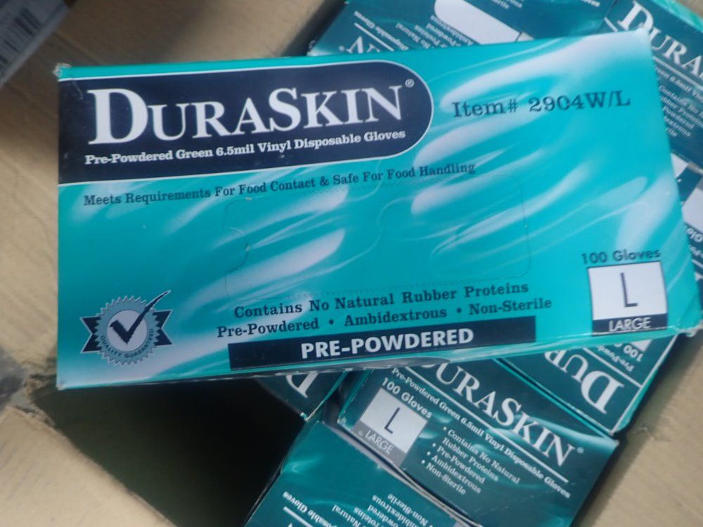 Duraskin Powdered Vinyl Gloves