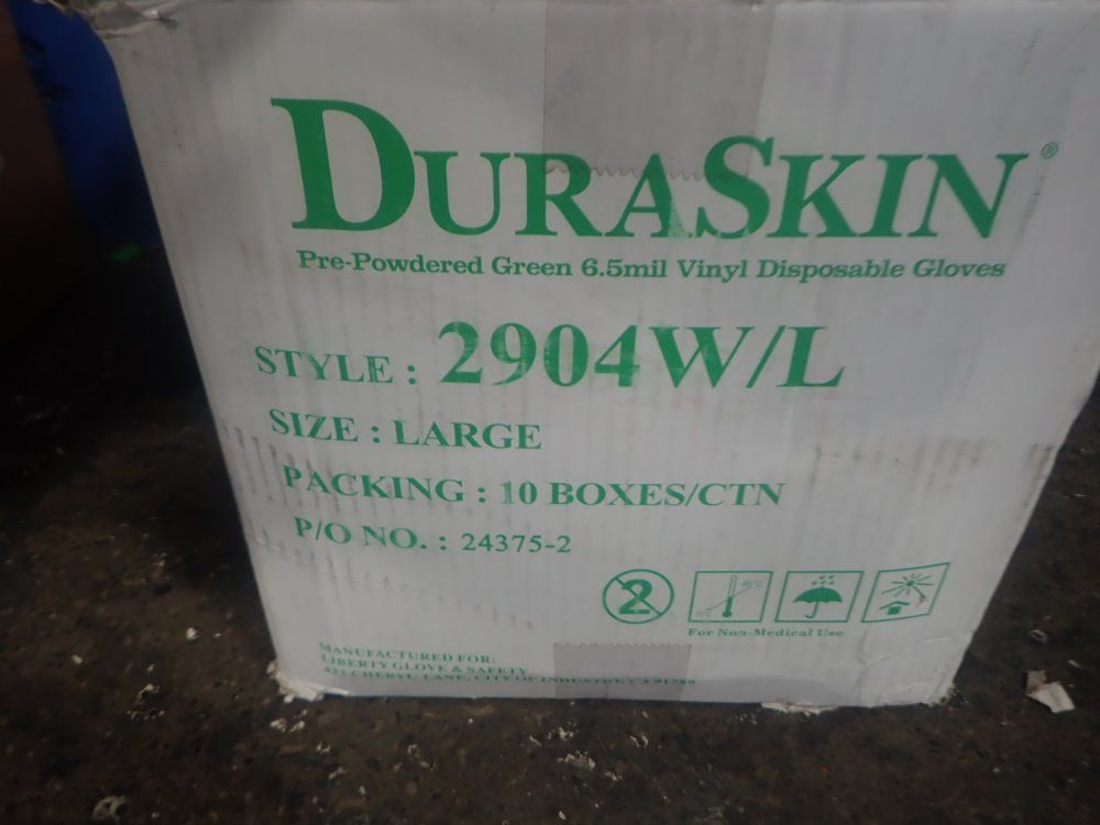 Duraskin Powdered Vinyl Gloves