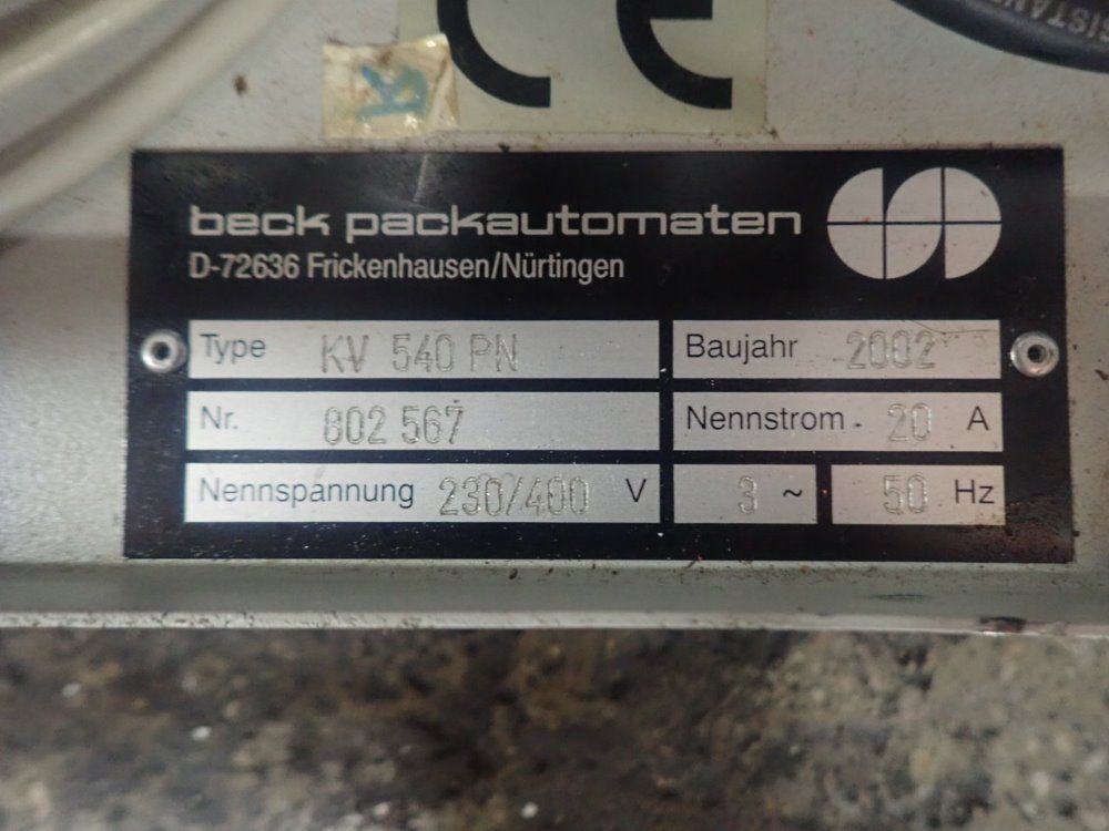 Beck Packautomaten Film Packaging System