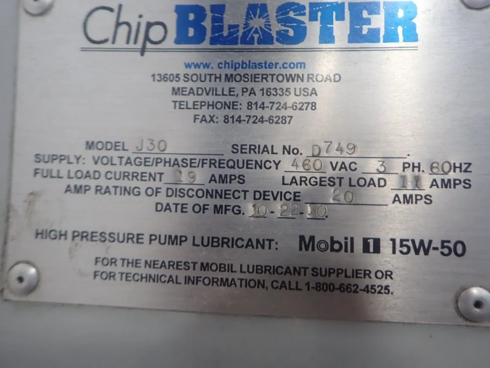 Chip Blaster Coolant System