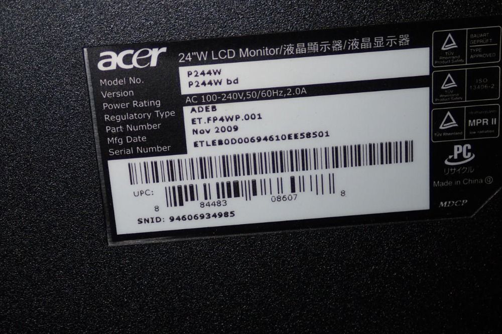 Acer Lcd Monitor