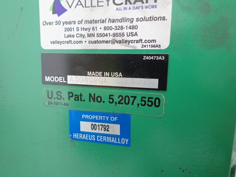 Valley Craft Drum Lift