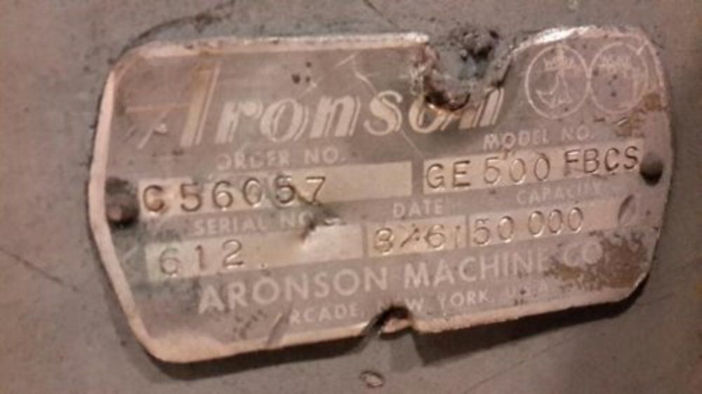 Aronson Welding Positioner - Ge500 Fbcs