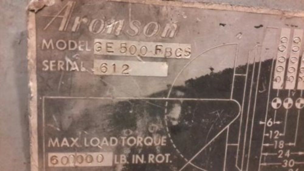 Aronson Welding Positioner - Ge500 Fbcs