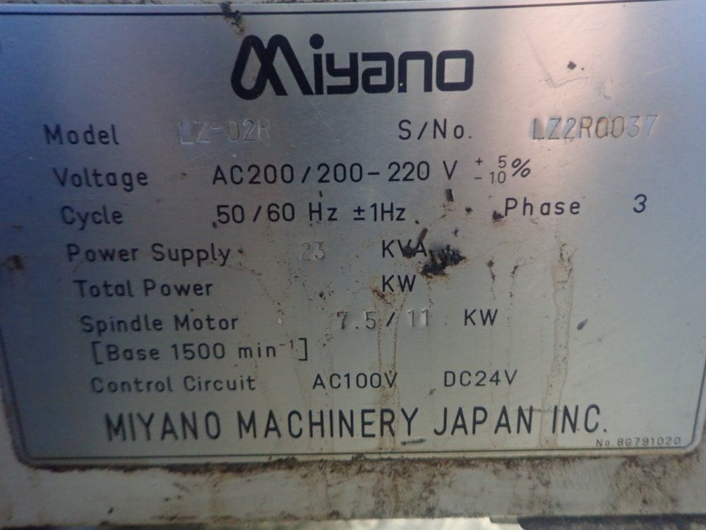 Miyano Cnc Lathe