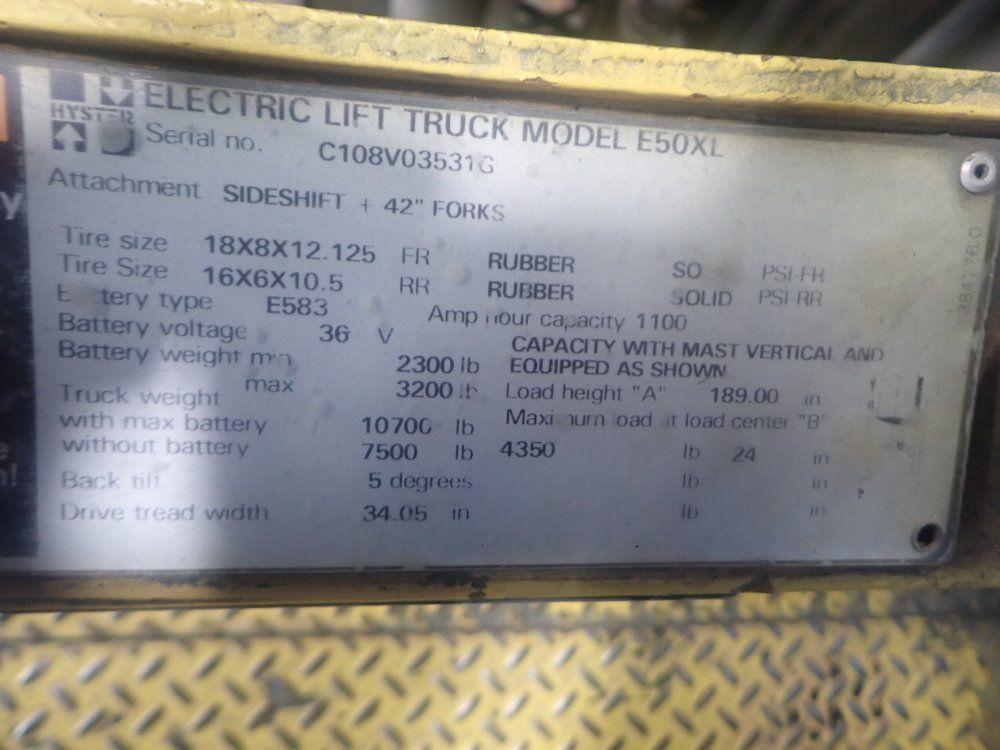 Hyster Electric Forklift