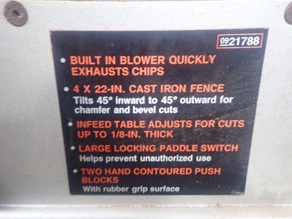 Craftsman 6 1/8" Jointer / Planer